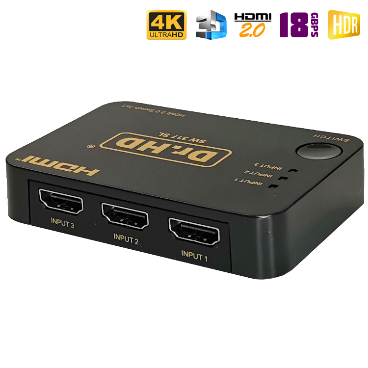 HDMI 2.0 переключатель 3x1 / Dr.HD SW 317 SL