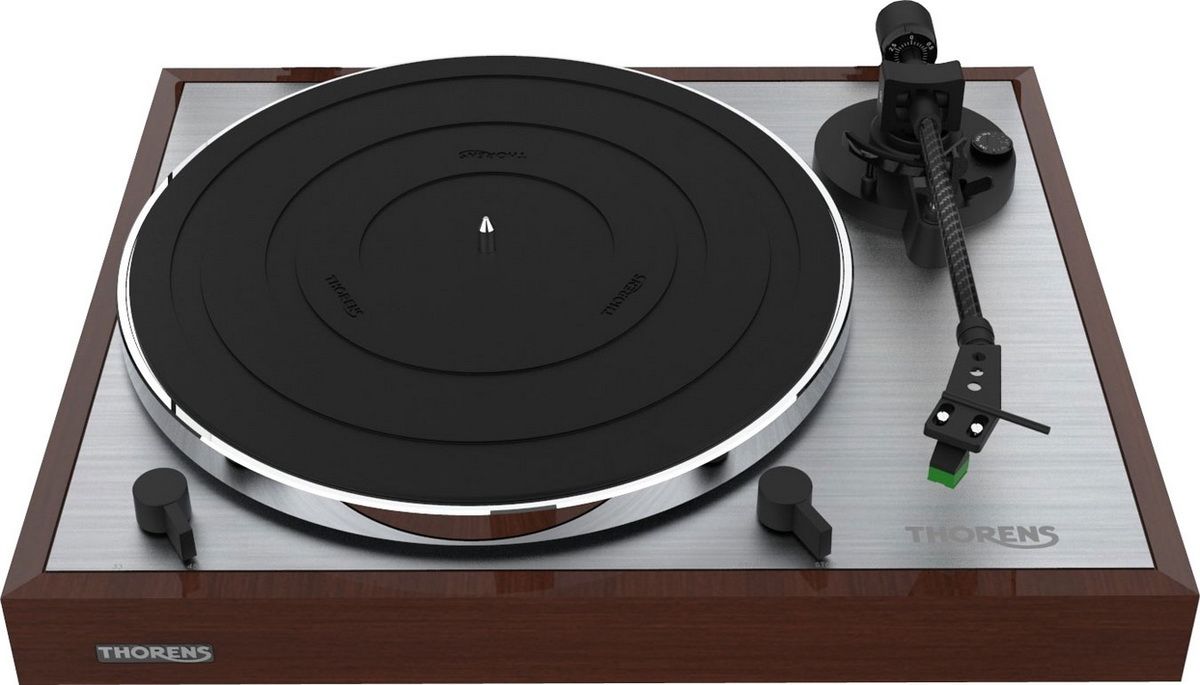 Thorens TD-402DD TP72 AT VM95E highgloss walnut виниловый проигрыватель