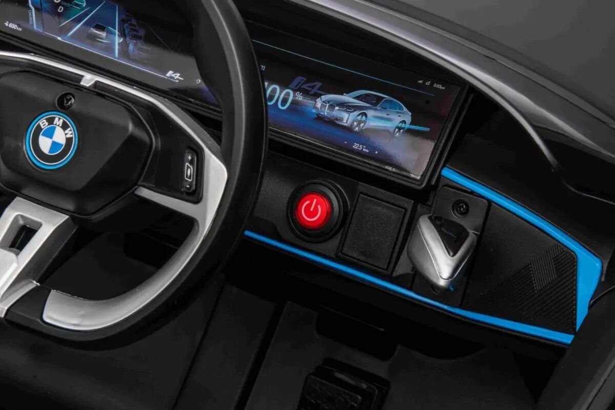 Детский электромобиль BMW I4 (полный привод, 12V) - JE1009-BLACK