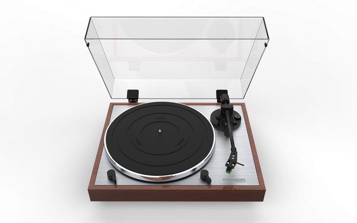 Thorens TD-402DD TP72 AT VM95E highgloss walnut виниловый проигрыватель