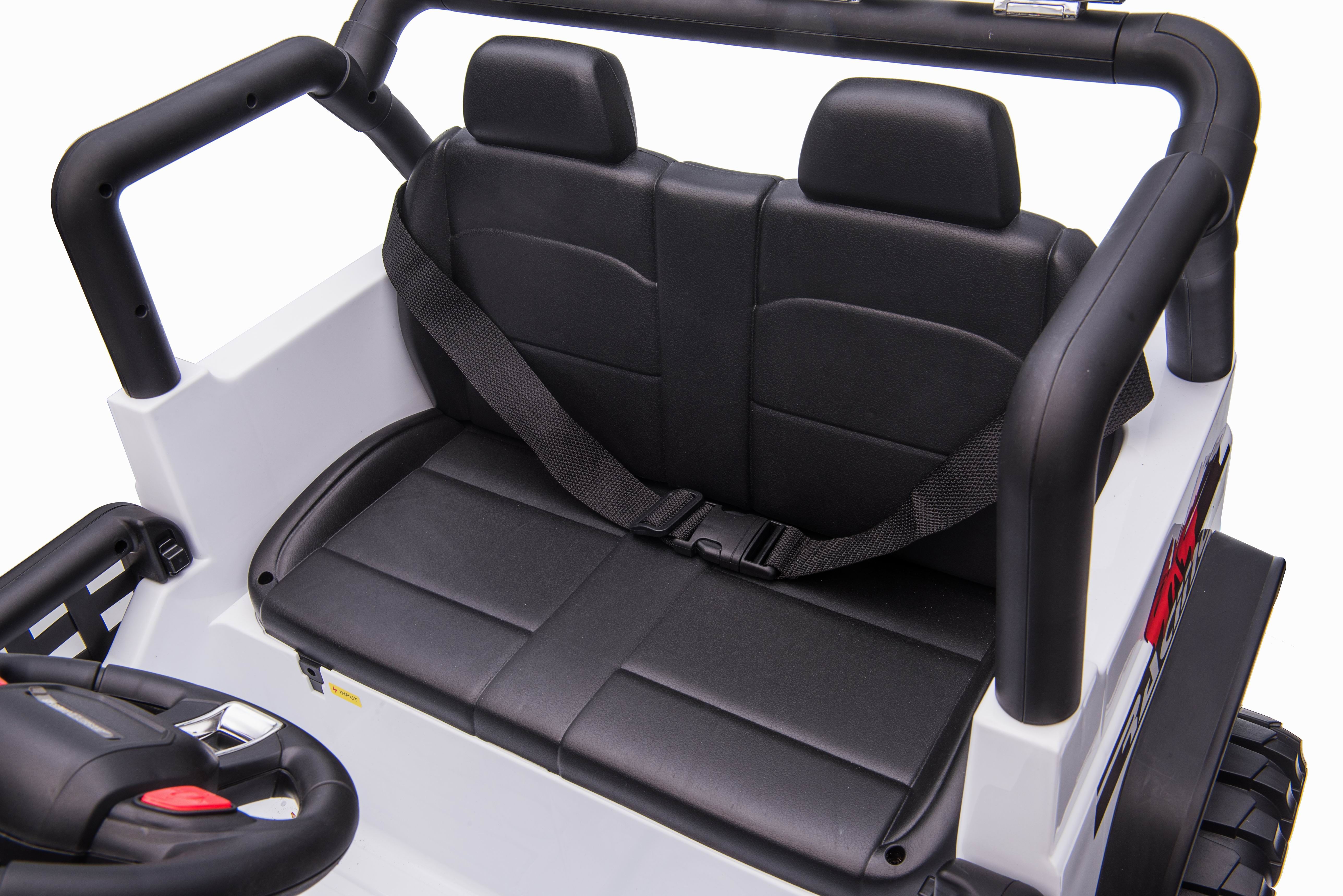 Детский электромобиль джип XMX с полным приводом (белый, EVA, 12V) - XMX618-4WD-WHITE