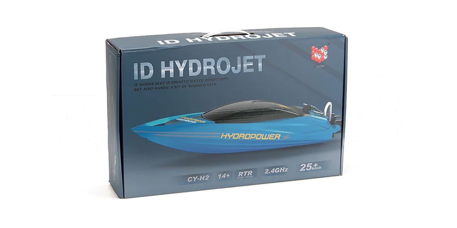 Радиоуправляемый катер с водяной помпой Green HydroJet (25 км/ч, 42 см) - HC807-GREEN