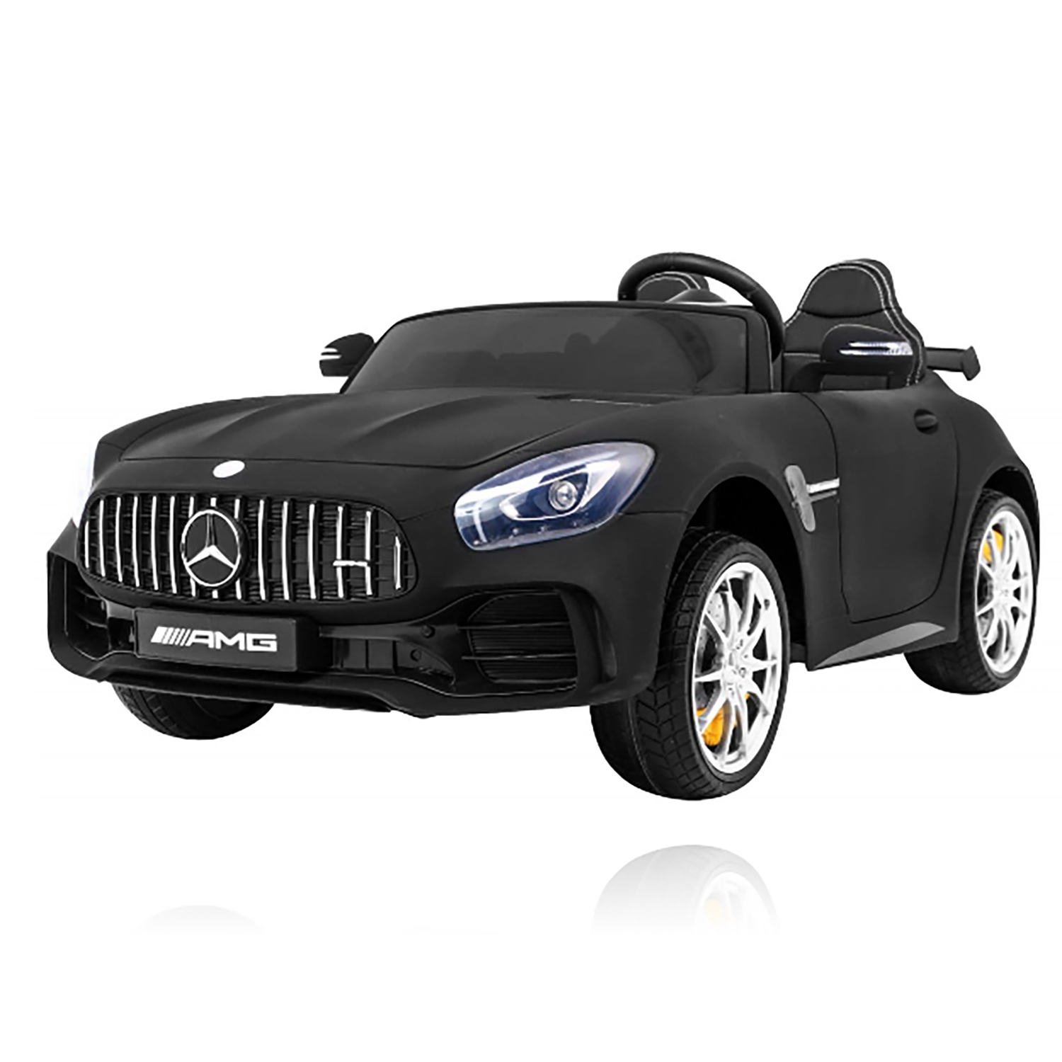 Электромобиль Mercedes-Benz GT R (черный матовый, 4WD, 12V, MP4) - HL289-MATTE-BLACK-MP4