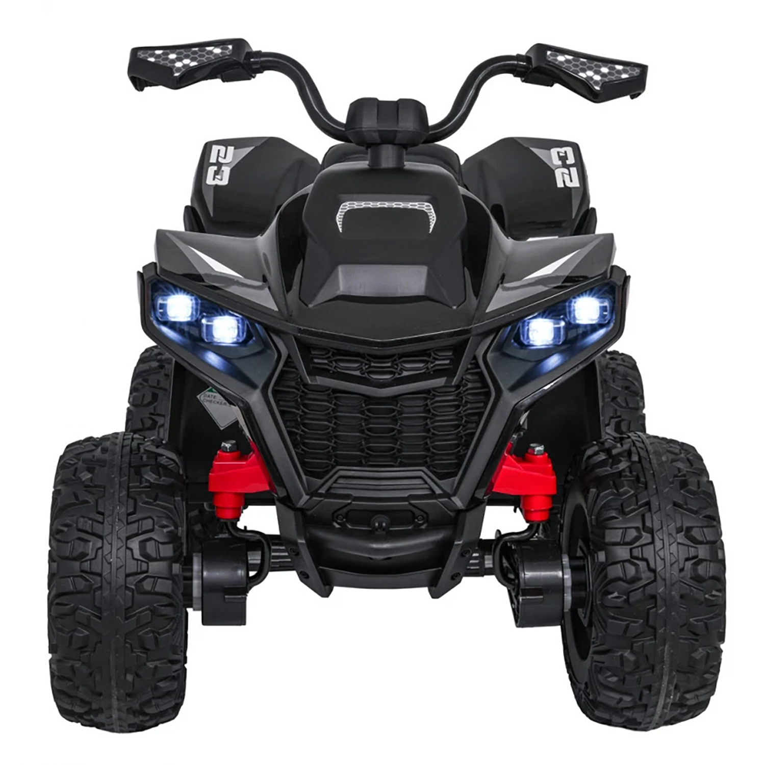 Детский электромобиль квадроцикл Outlander (черный, 24V, 4WD, пульт, EVA) - XMX652-24V-4WD-BLACK