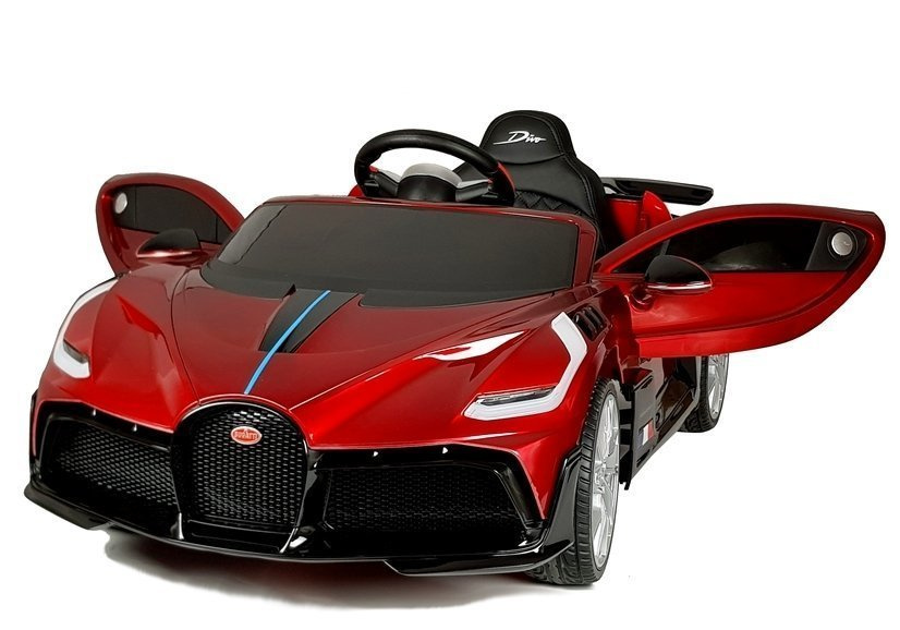 Детский электромобиль Bugatti Divo (красный лак, 12V) - HL338