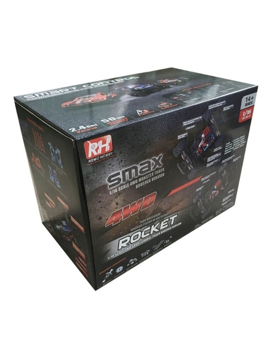Радиоуправляемый монстр Remo Hobby RH1631 V2.0 4WD RTR масштаб 1:16 2.4G - RH1631V2-RED