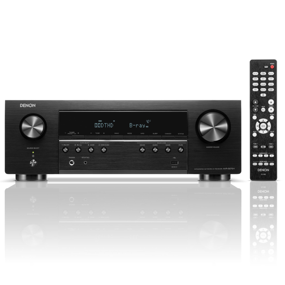 Канальный AV-усилитель Denon AVR-S670H Black