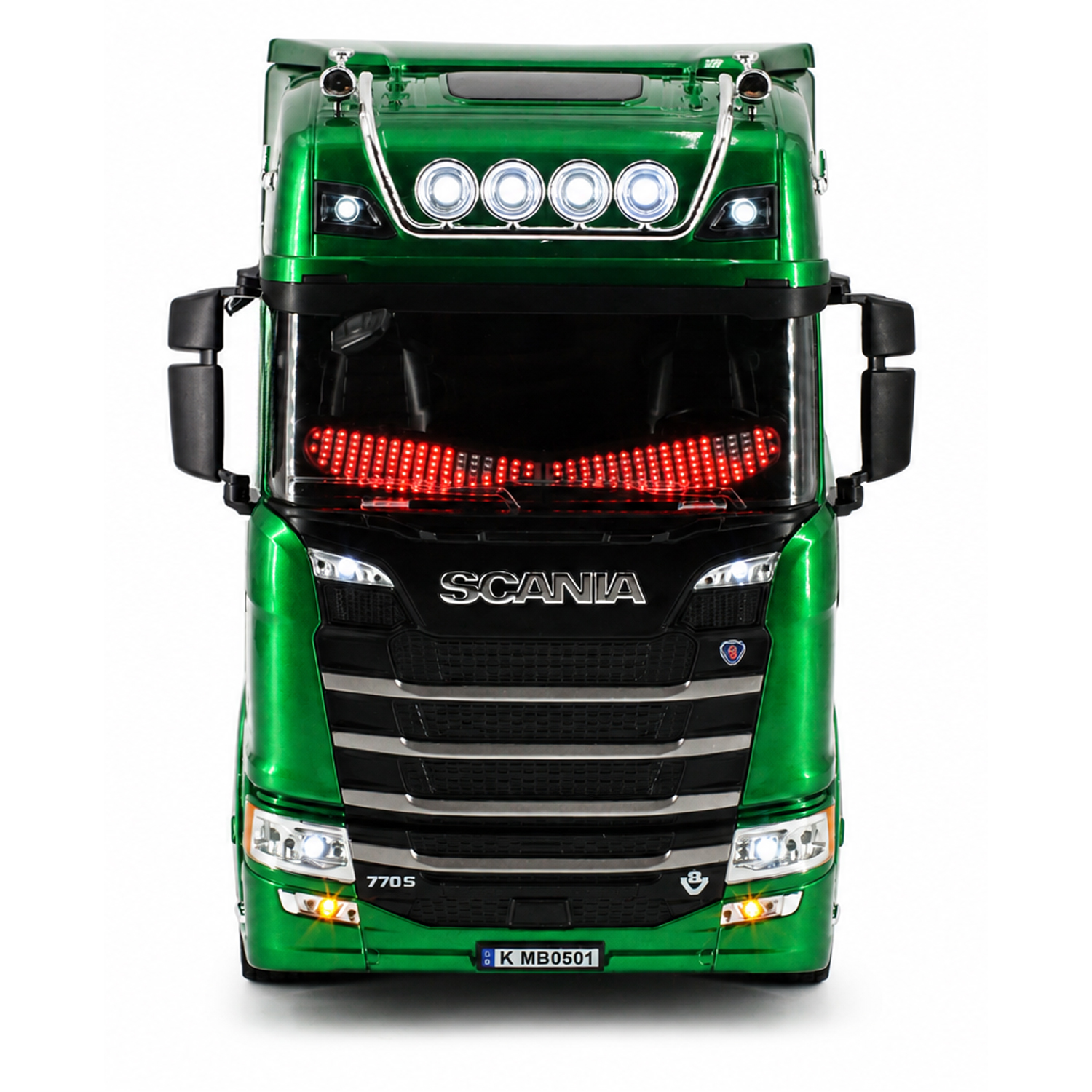 Радиоуправляемый тягач Scania HUINA масштаб 1:18 - HN1501PRO-GREEN