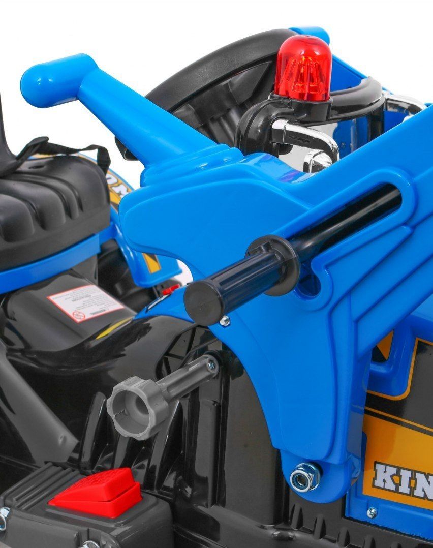 Детский электромобиль трактор на аккумуляторе 12V / синий - JS328A-BLUE