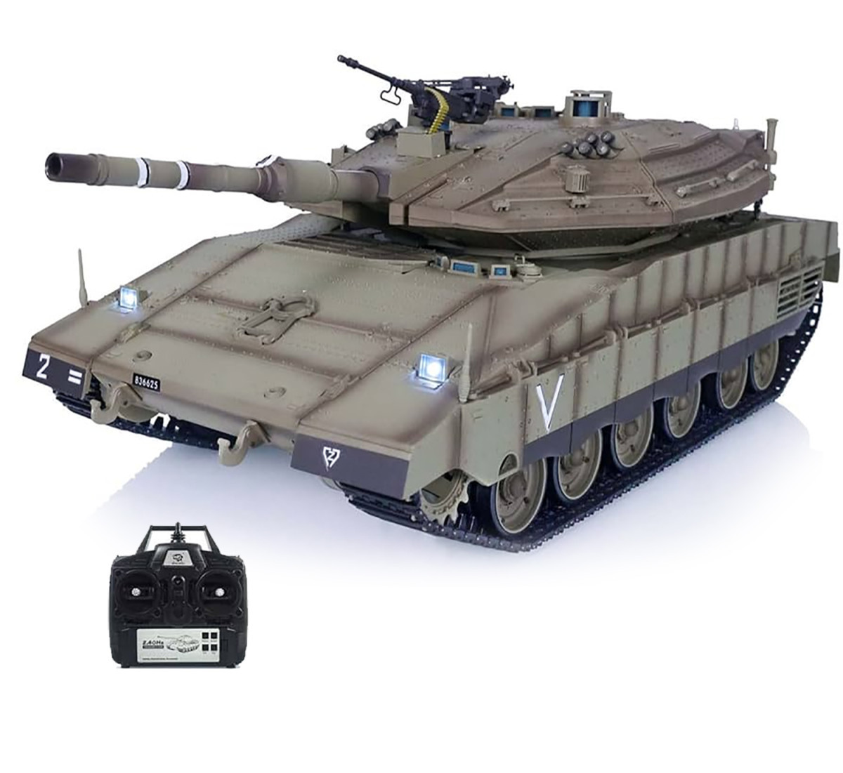 Радиоуправляемый танк Heng Long Merkava MK4 S version V7.0 масштаб 1:16 2.4G - 3958-1Upg V7.0