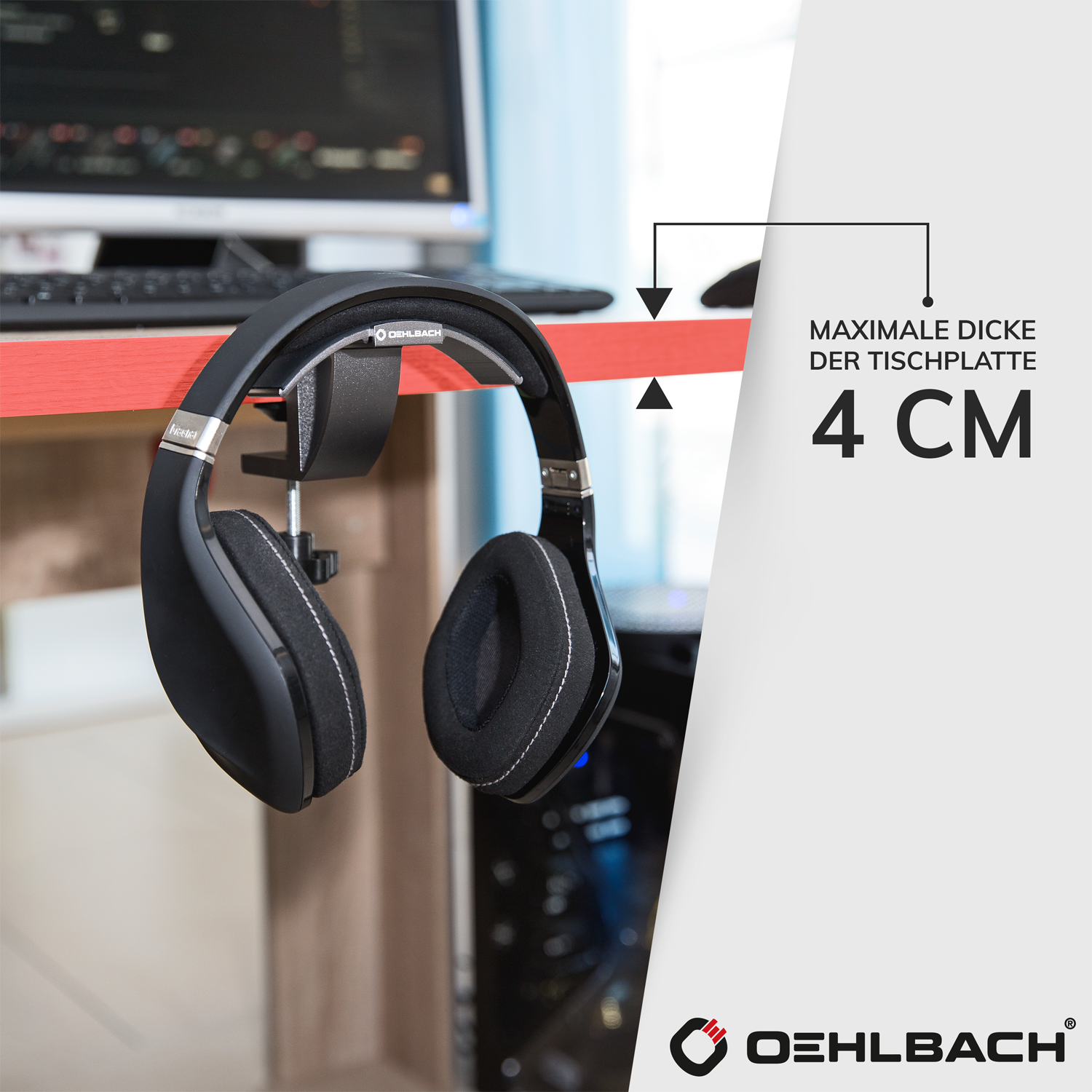 Oehlbach EXCELLENCE ALU STYLE T1 Headphone Stand black Подставка для наушников D1C35412