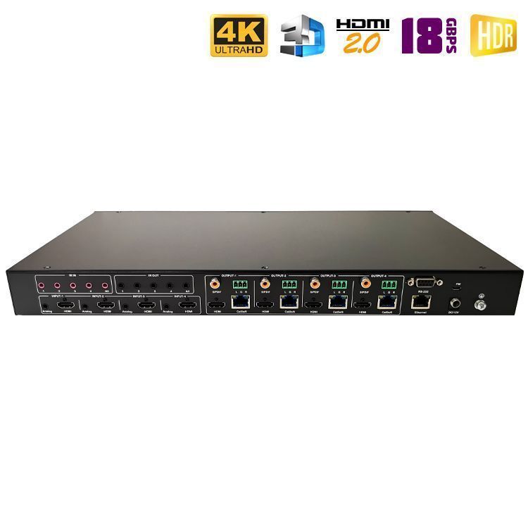 HDMI 2.0 матрица 4x4 с удлинением по UTP Dr.HD MA 446 EX90