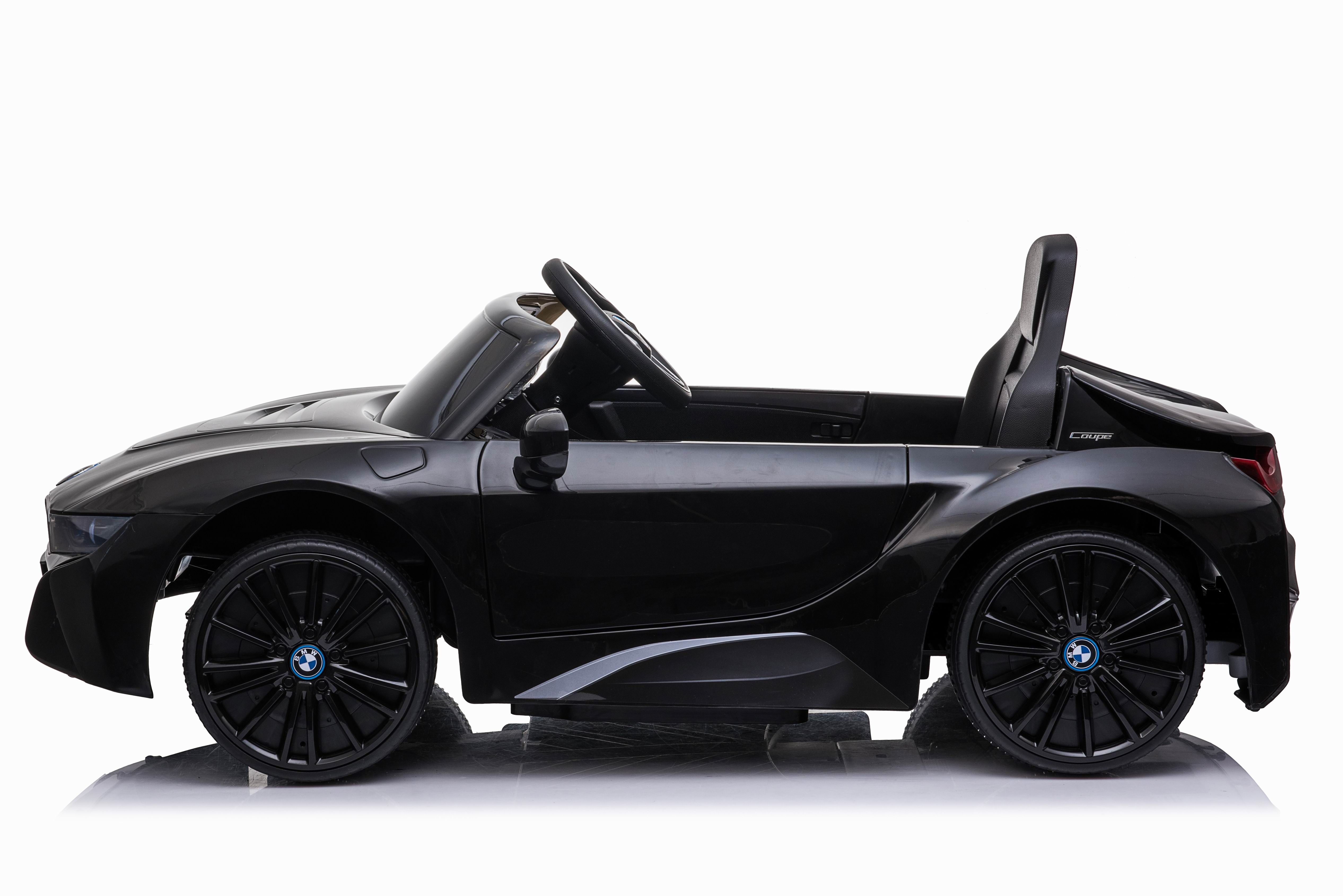 Детский электромобиль BMW i8 Coupe 12V - JE1001-BLACK-PAINT