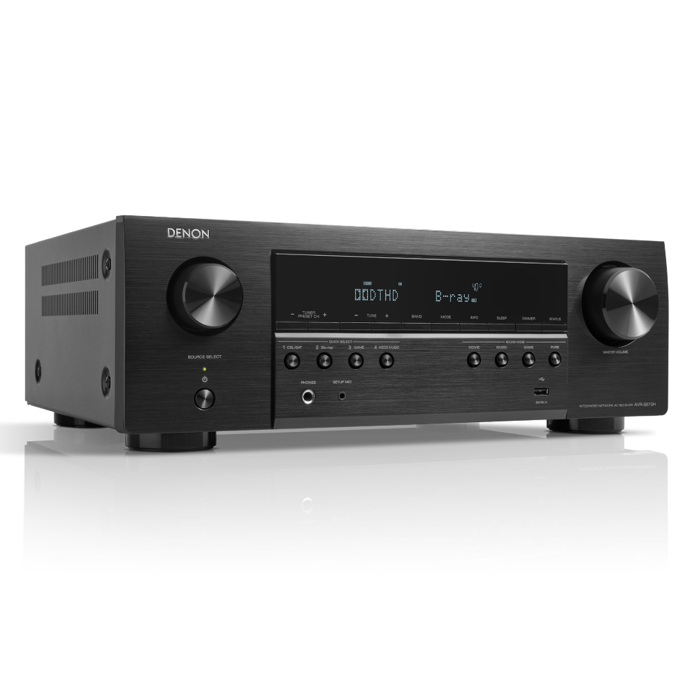 Канальный AV-усилитель Denon AVR-S670H Black