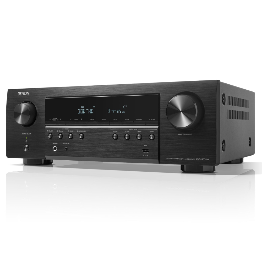 Канальный AV-усилитель Denon AVR-S670H Black
