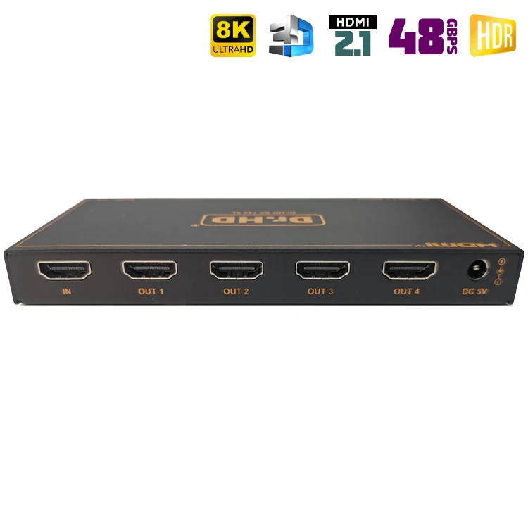 HDMI разветвитель на 4 / Dr.HD SP 148 SL / 8K / HDMI 2.1