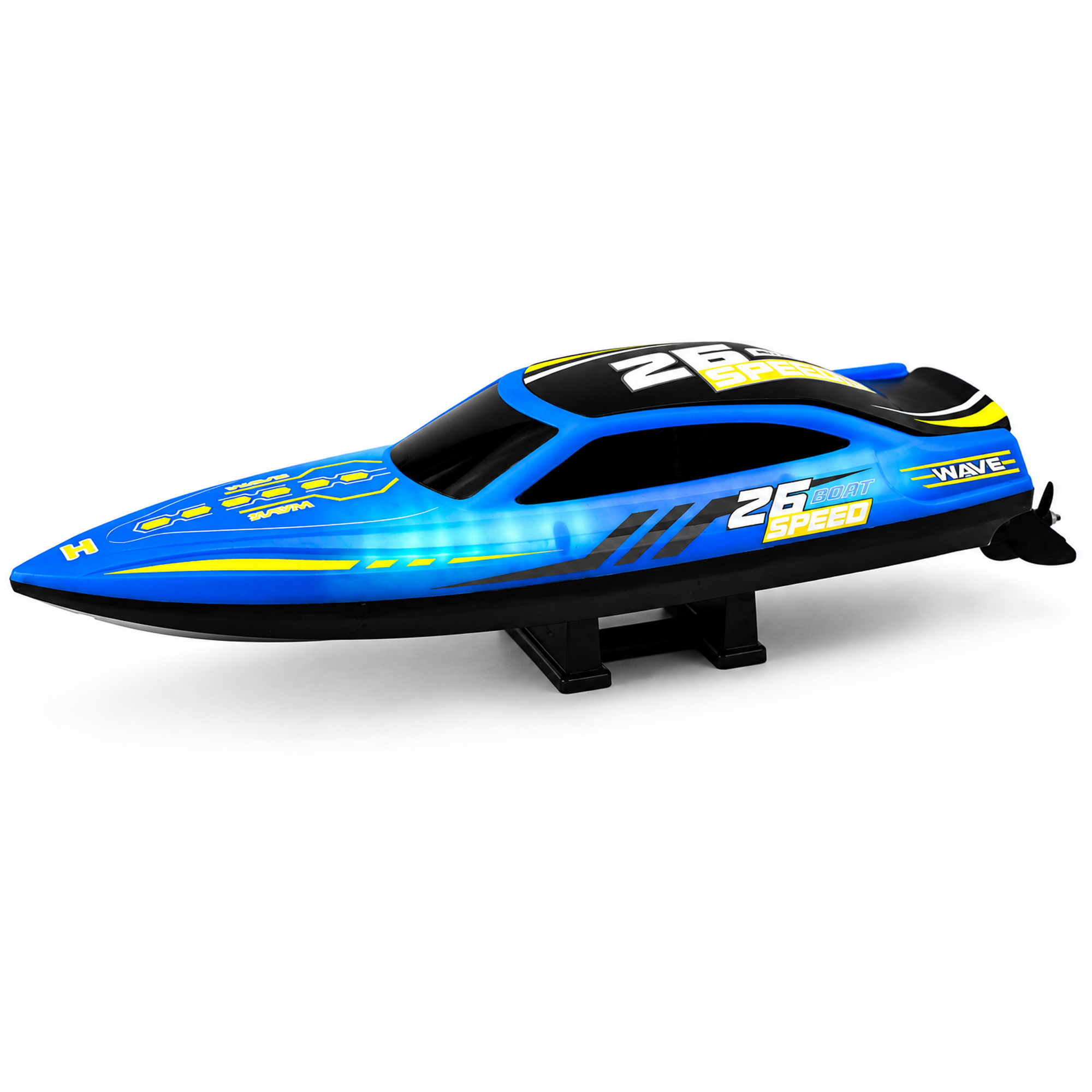 Радиоуправляемый катер NeptuBlade (25 км/ч, 32 см, 30 мин, 7 видов подсветки) - HJ826B-BLUE