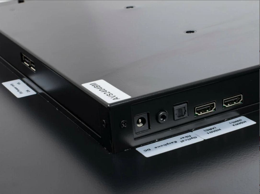 Встраиваемый Smart монитор для кухни AVS2404BM (черная рамка) + Xiaomi Mi TV Stick