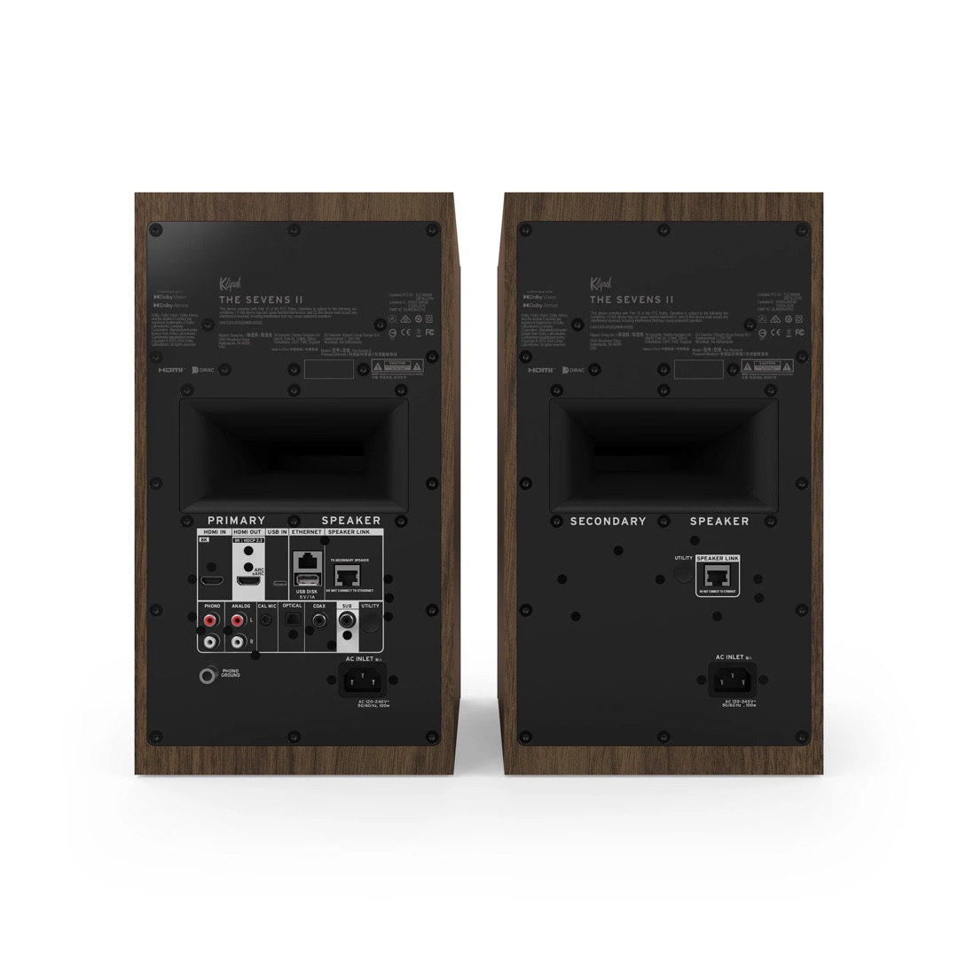 Klipsch The Sevens II Walnut Полочная активная акустическая система