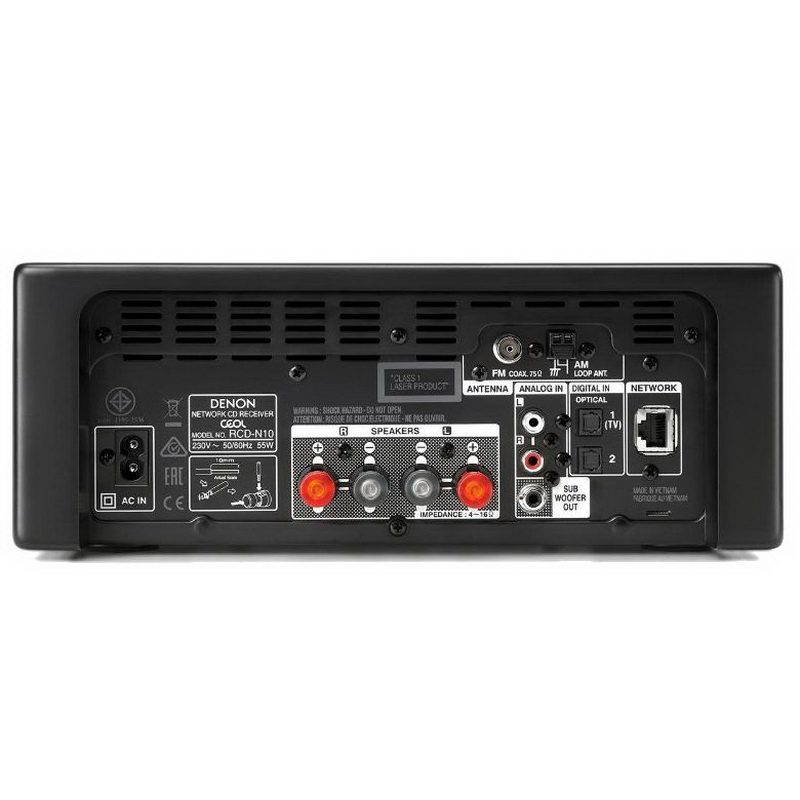 Компактный сетевой CD-ресивер Denon RCD-N10 Black