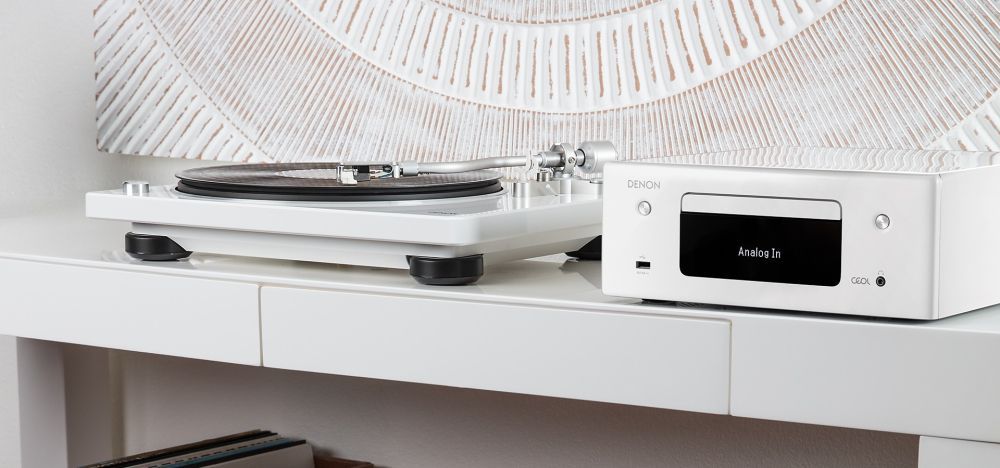 Denon DP-400 White DP400WTEM Проигрыватель винила