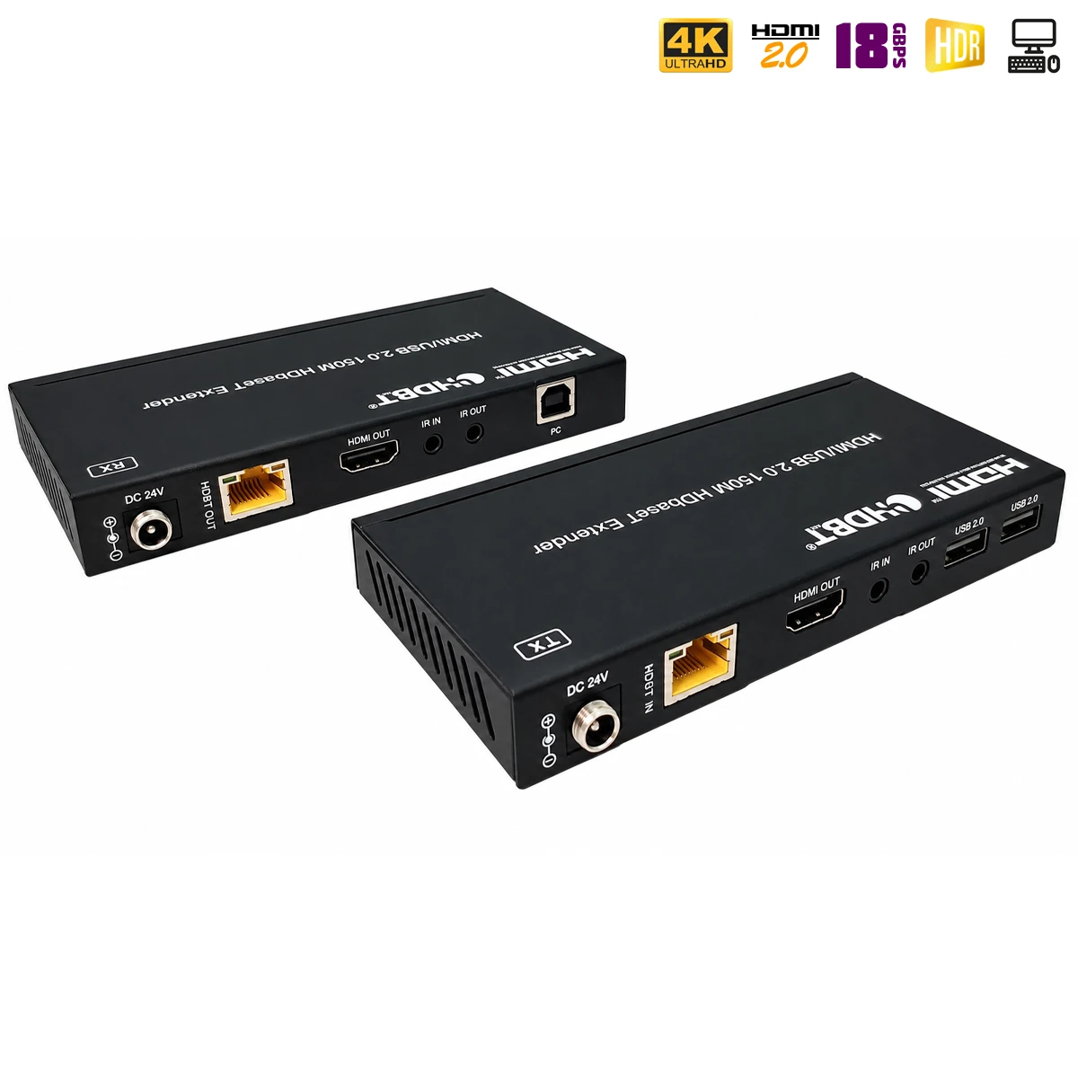 HDMI удлинитель по витой паре с HDBaseT / Dr.HD EX 150 HBT KVM