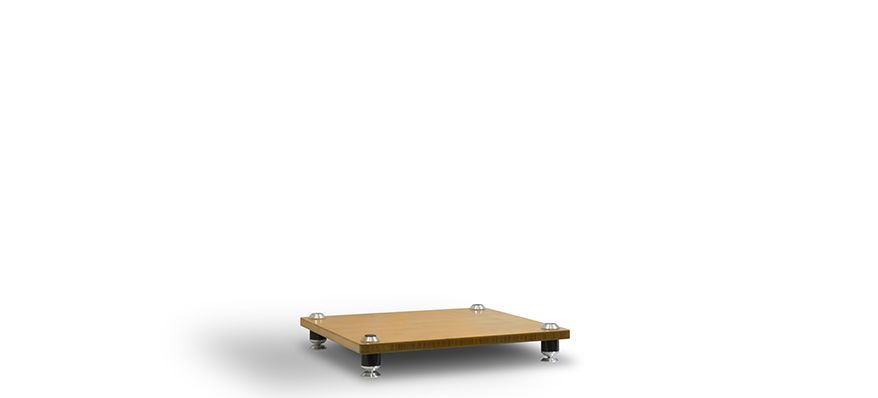 NorStone Stabbl Bamboo стойка под Hi-Fi аппаратуру, бамбуковые полки, черные стойки, ширина 600мм (NORSTA060BAS)