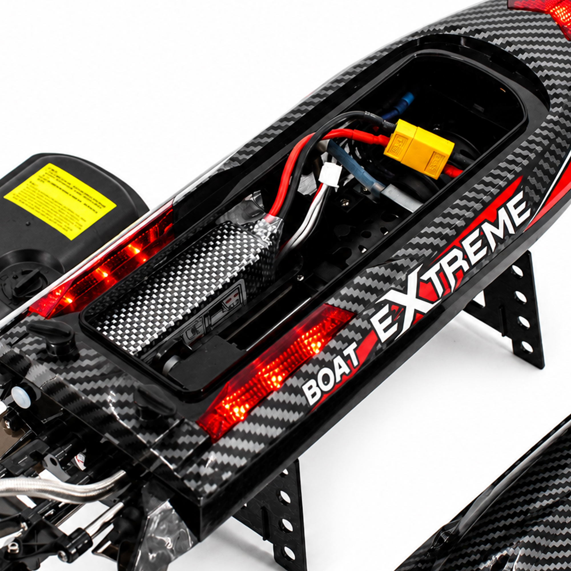 Радиоуправляемый катер Black Extreme (48 см, 55 км/ч, Brushless) - HJ816PRO-CARBON-BLACK