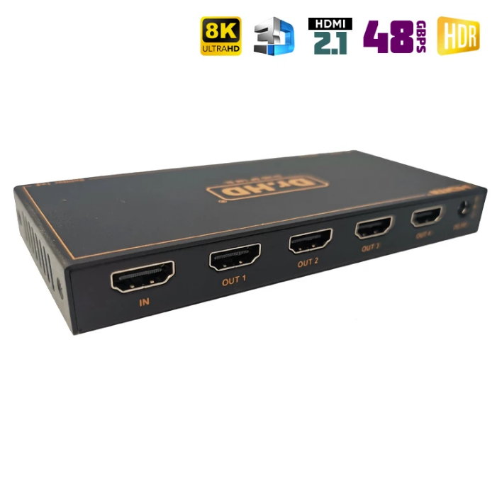 HDMI разветвитель на 4 / Dr.HD SP 148 SL / 8K / HDMI 2.1