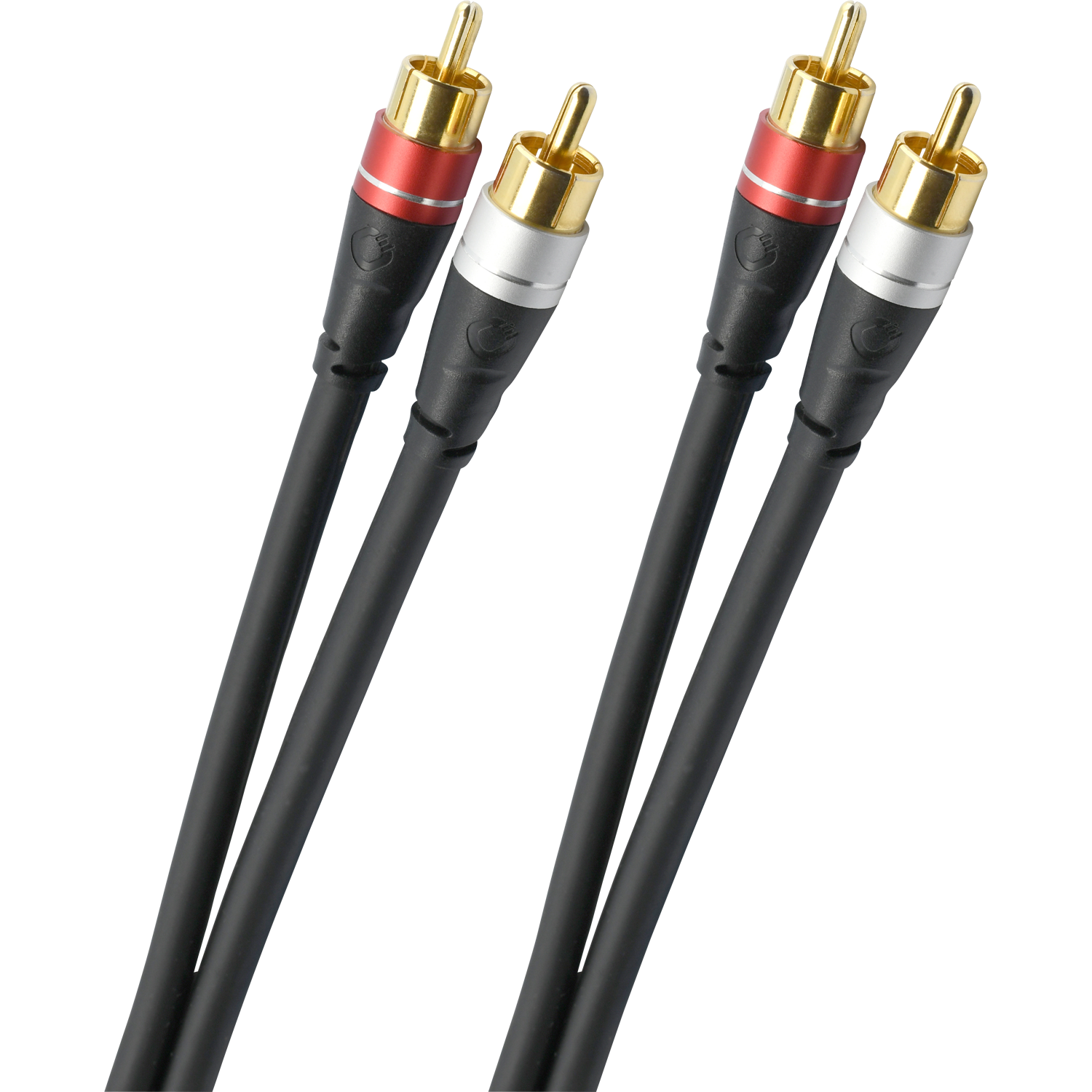 Oehlbach EXCELLENCE Select Audio Link Audio cable Cinch 0,75m bw Аудиокабель RCA D1C33141