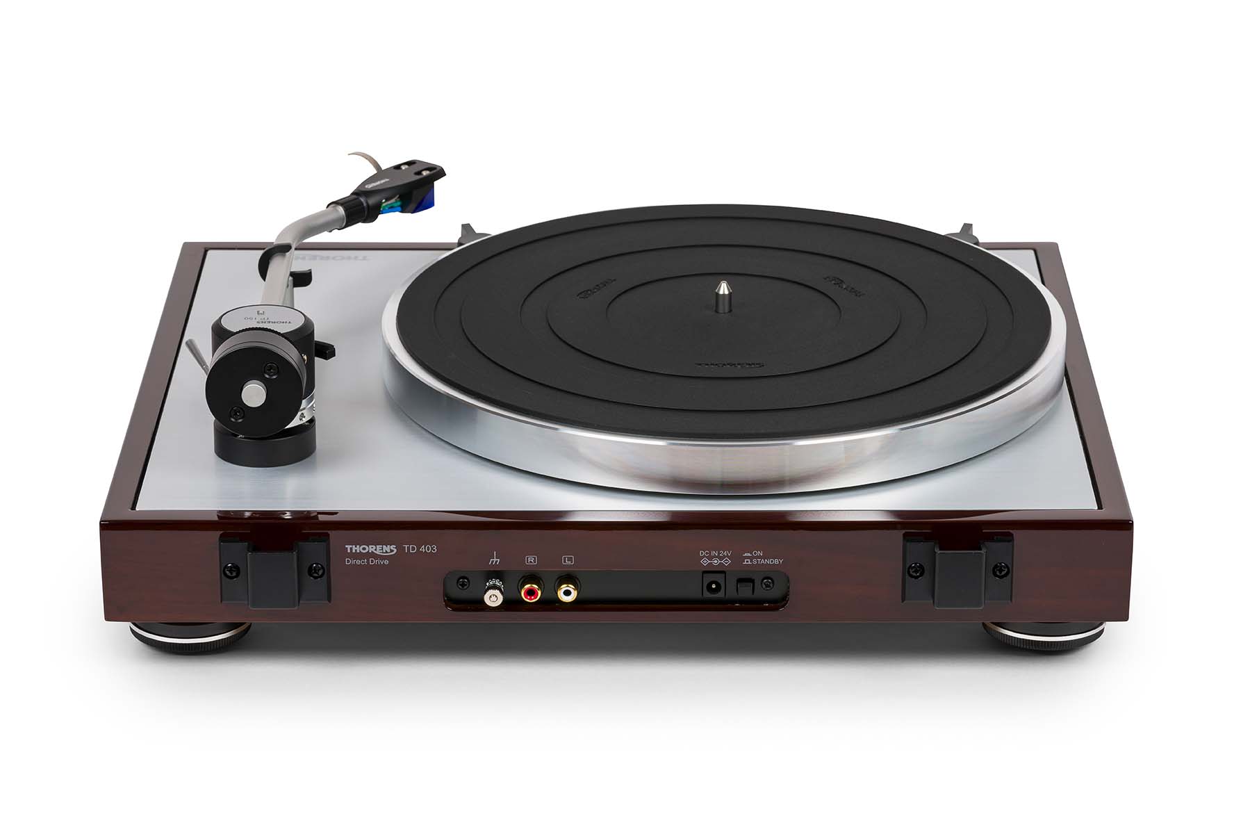 Thorens TD-403DD TP150 Ortofon 2M blue highgloss walnut виниловый проигрыватель
