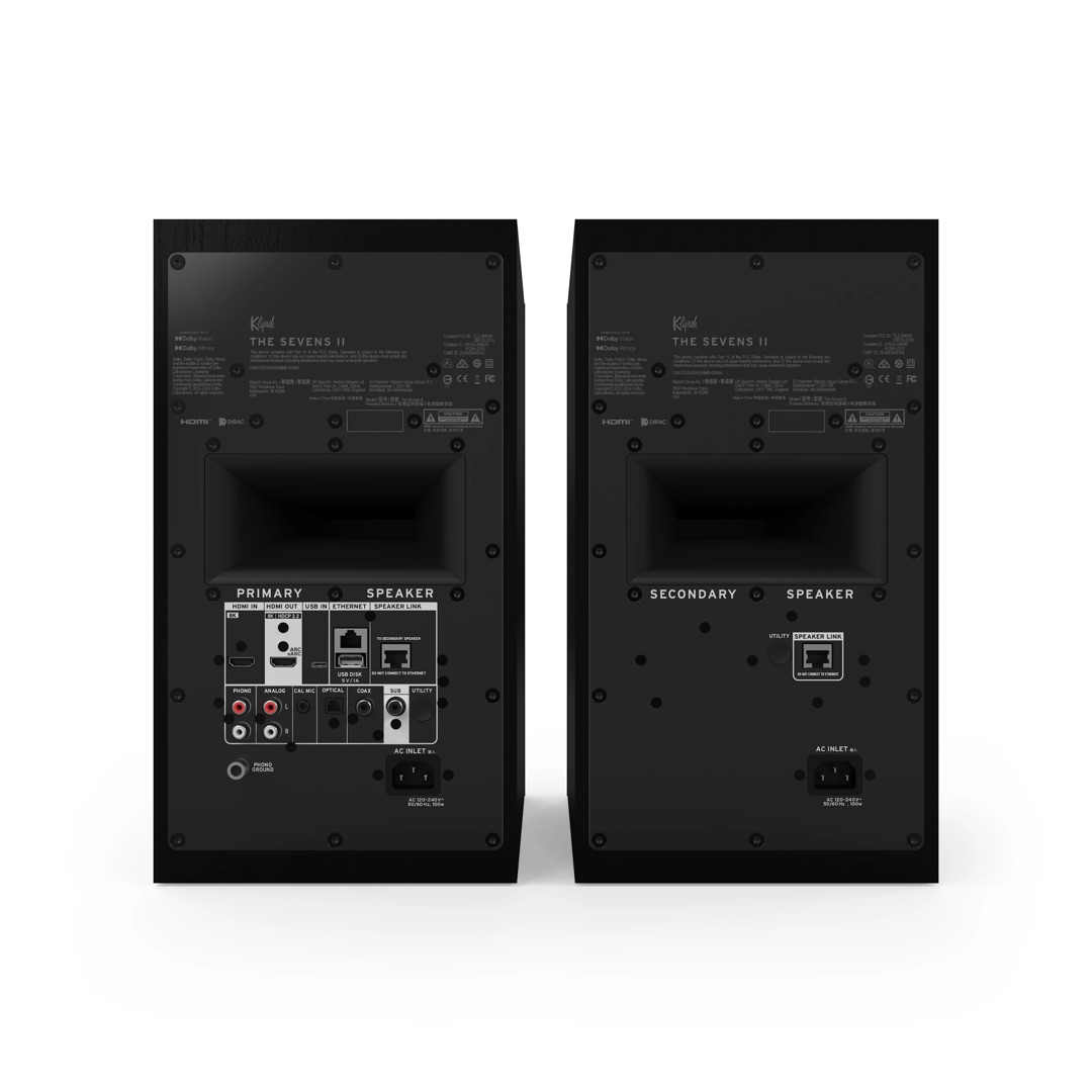 Klipsch The Sevens II Ebony Полочная активная акустическая система