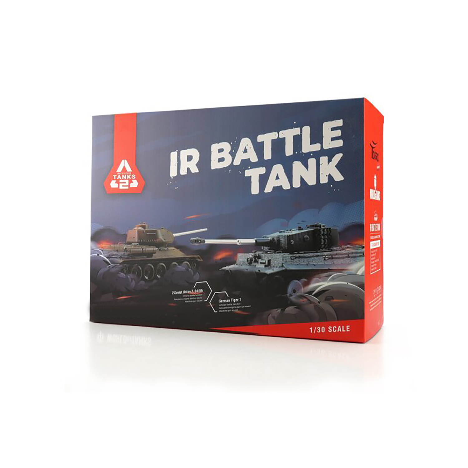 Радиоуправляемый танковый бой Torro Tiger I и T-34/85 1:30 - 15101-CA