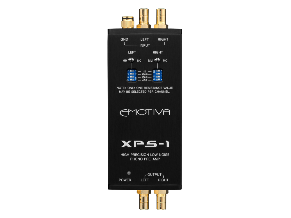 Emotiva XPS-1 Фонокорректор ММ/МС выбор сопротивления для МС