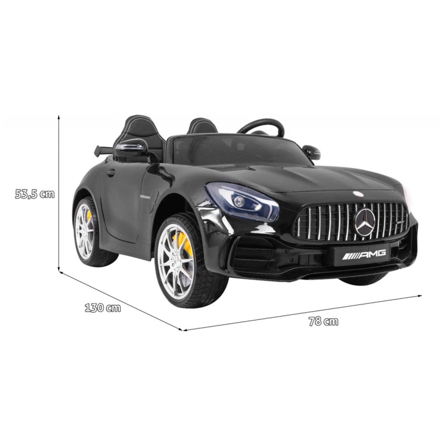 Электромобиль Mercedes-Benz GT R (черный, 4WD, 12V) - HL289-BLACK