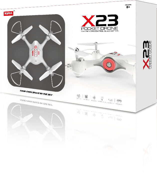 Радиоуправляемый квадрокоптер Syma X23 White 6-AXIS RTF 2.4G - X23-WHITE