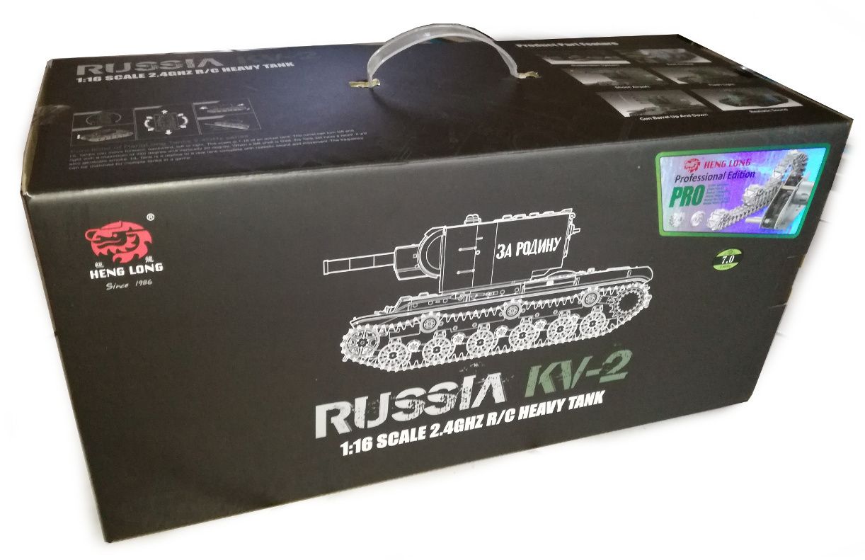 Радиоуправляемый танк Heng Long Long KV-2 (Россия) Pro V7.0 масштаб 1:16 - 3949-1Pro V7.0