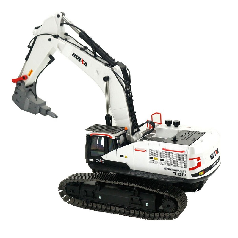 Радиоуправляемый экскаватор белый HUI NA TOYS масштаб 1:14 2.4G - HN1594-WHITE