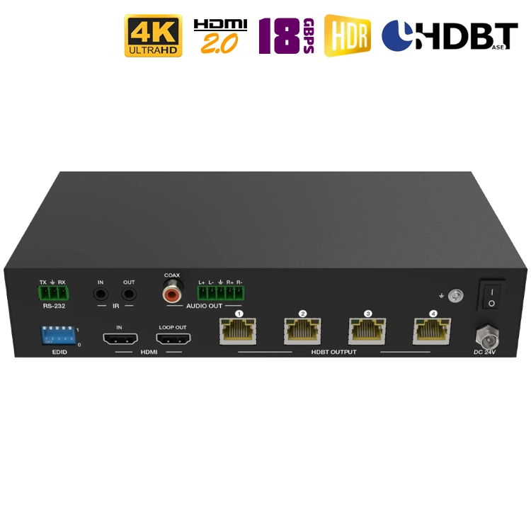 HDMI сплиттер 1x4 с удлинением по витой паре Dr.HD SC 147 HBT150