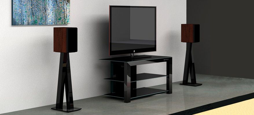 NorStone Walk Stand подставки под акустические системы черные глянцевые высота 70 см