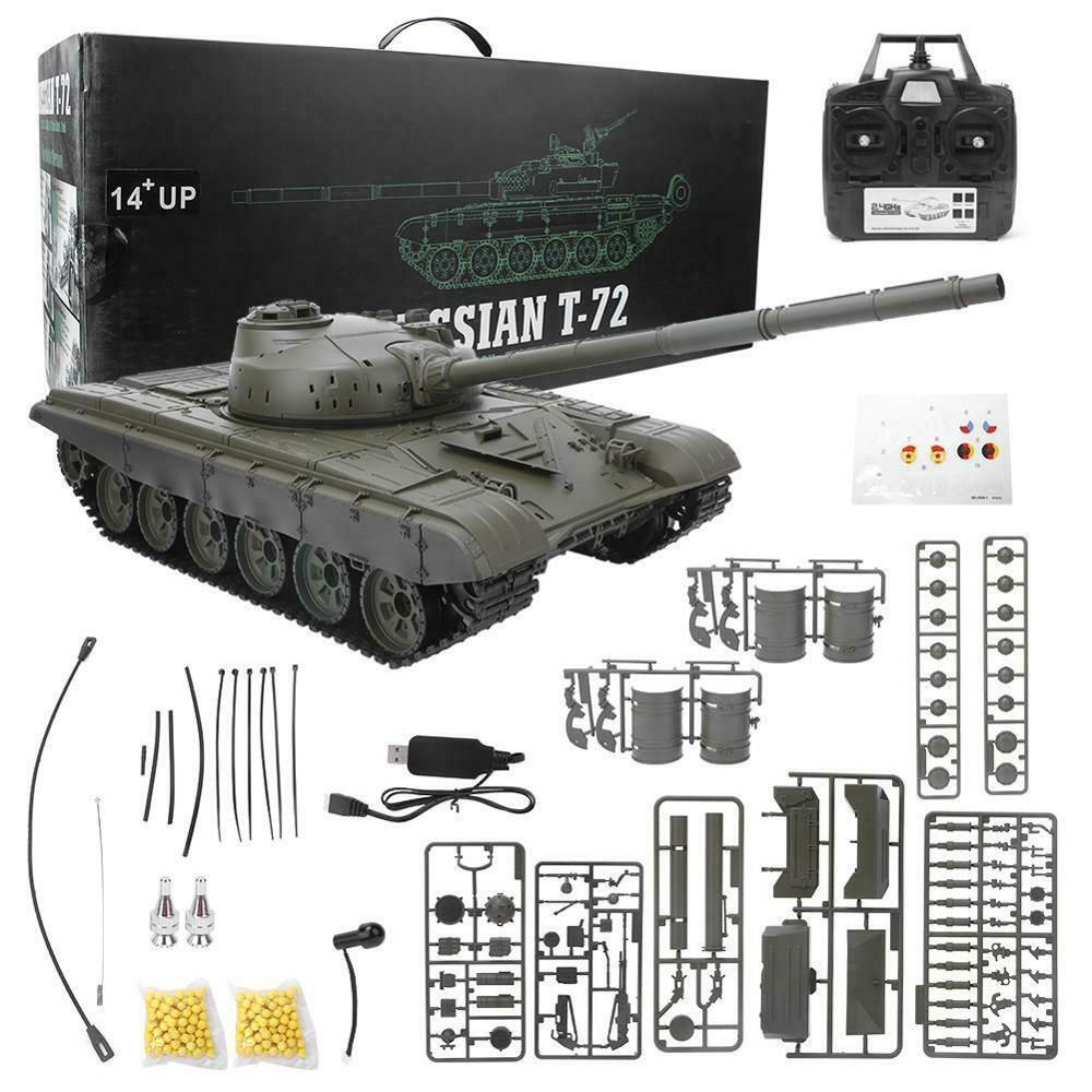 Радиоуправляемый танк Heng Long Т-72 S version V7.0 масштаб 1:16 RTR 2.4GHz - 3939-1Upg V7.0