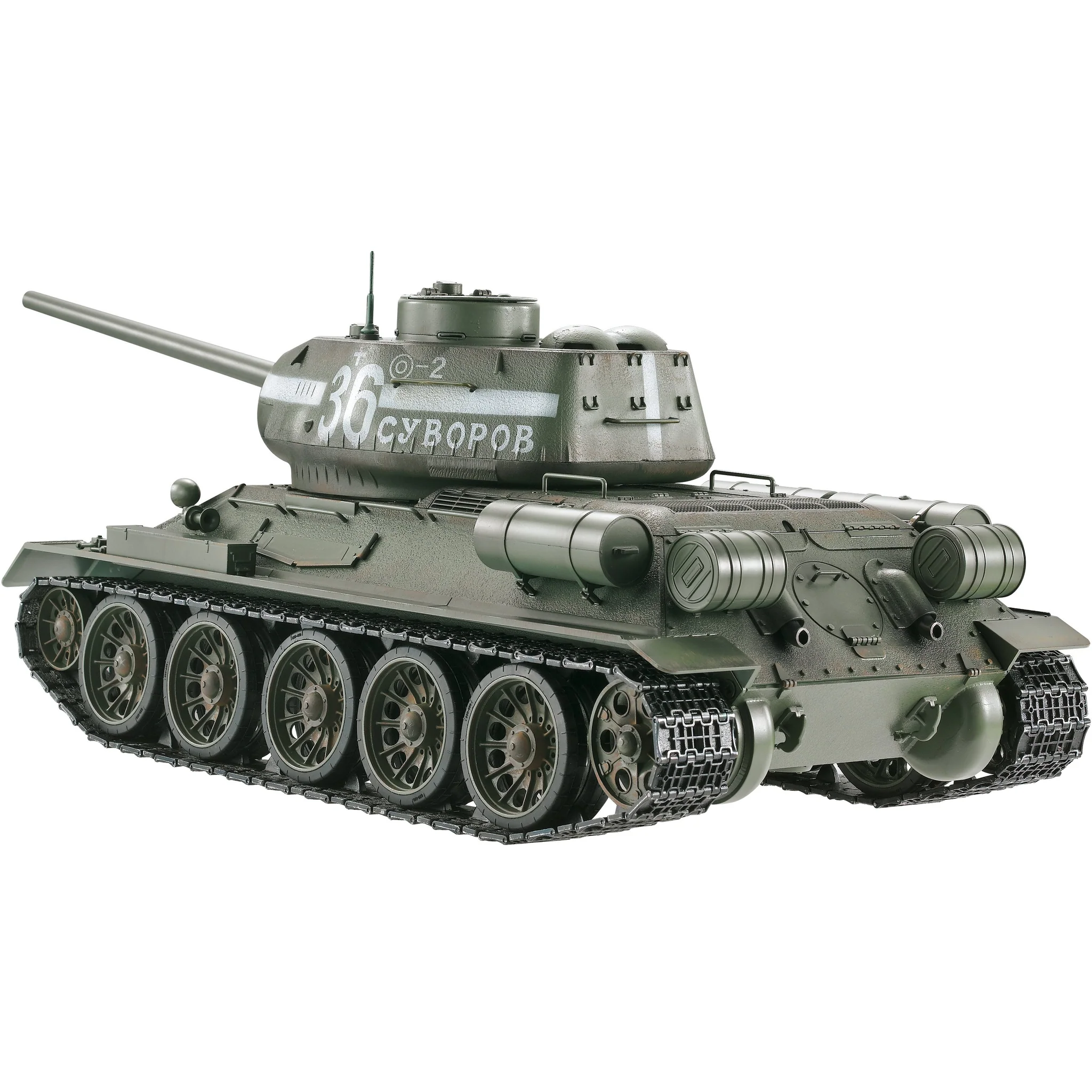 Радиоуправляемый танк Taigen Т-34/85 СССР 1:16 (зеленый, звук, дым V3) - AS3909-B-GREEN