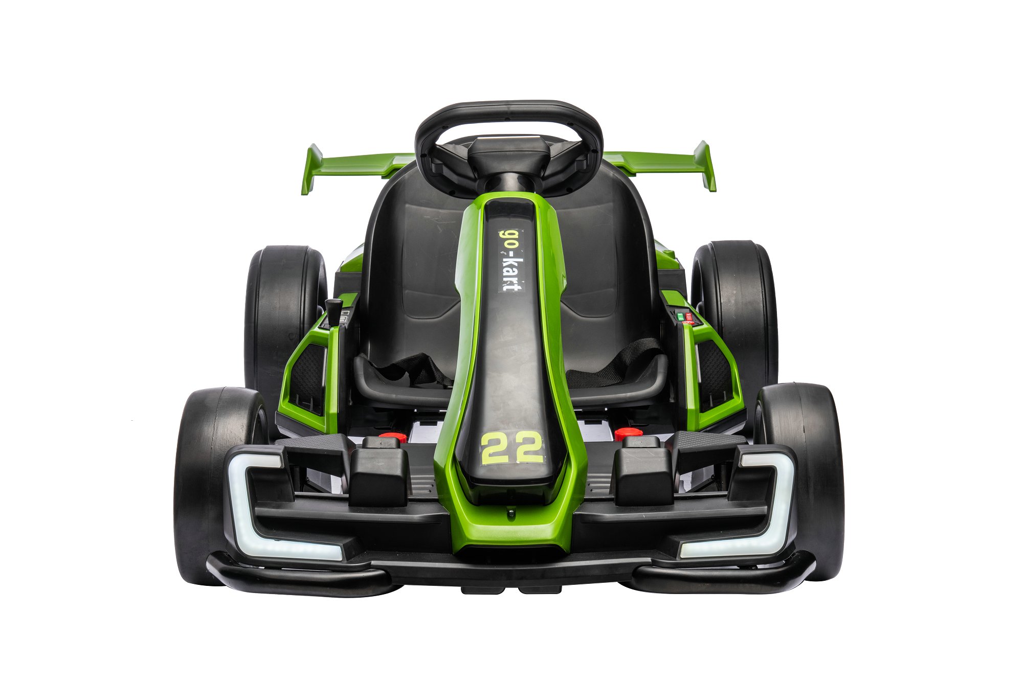 Детский электромобиль дрифт картинг (зеленый, 12 км/ч, 24V) - AHL007-GREEN
