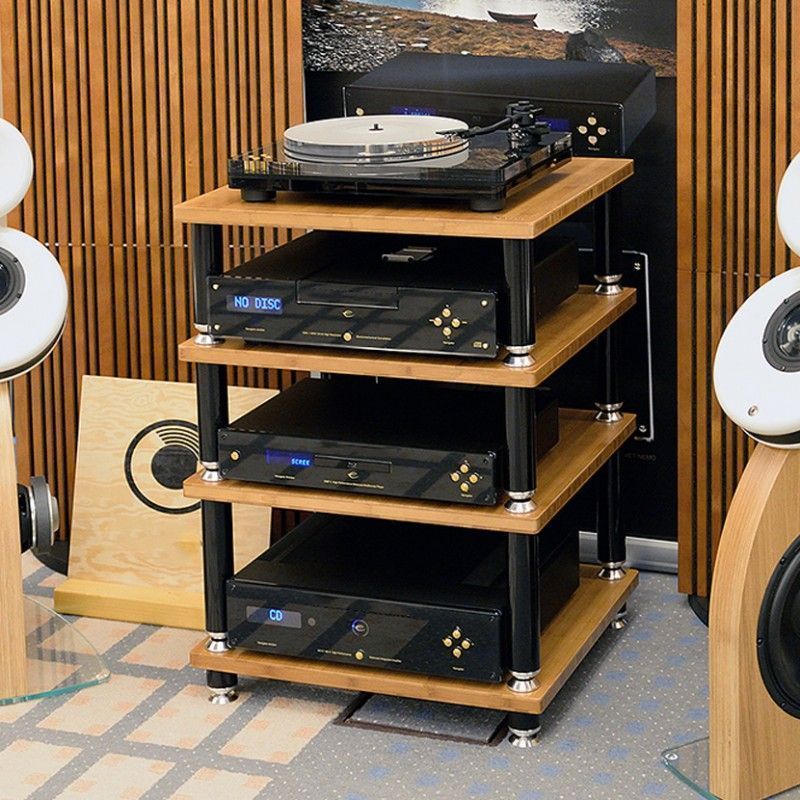 Полка NorStone Spider 2 под Hi-Fi аппаратуру материал полки бамбук