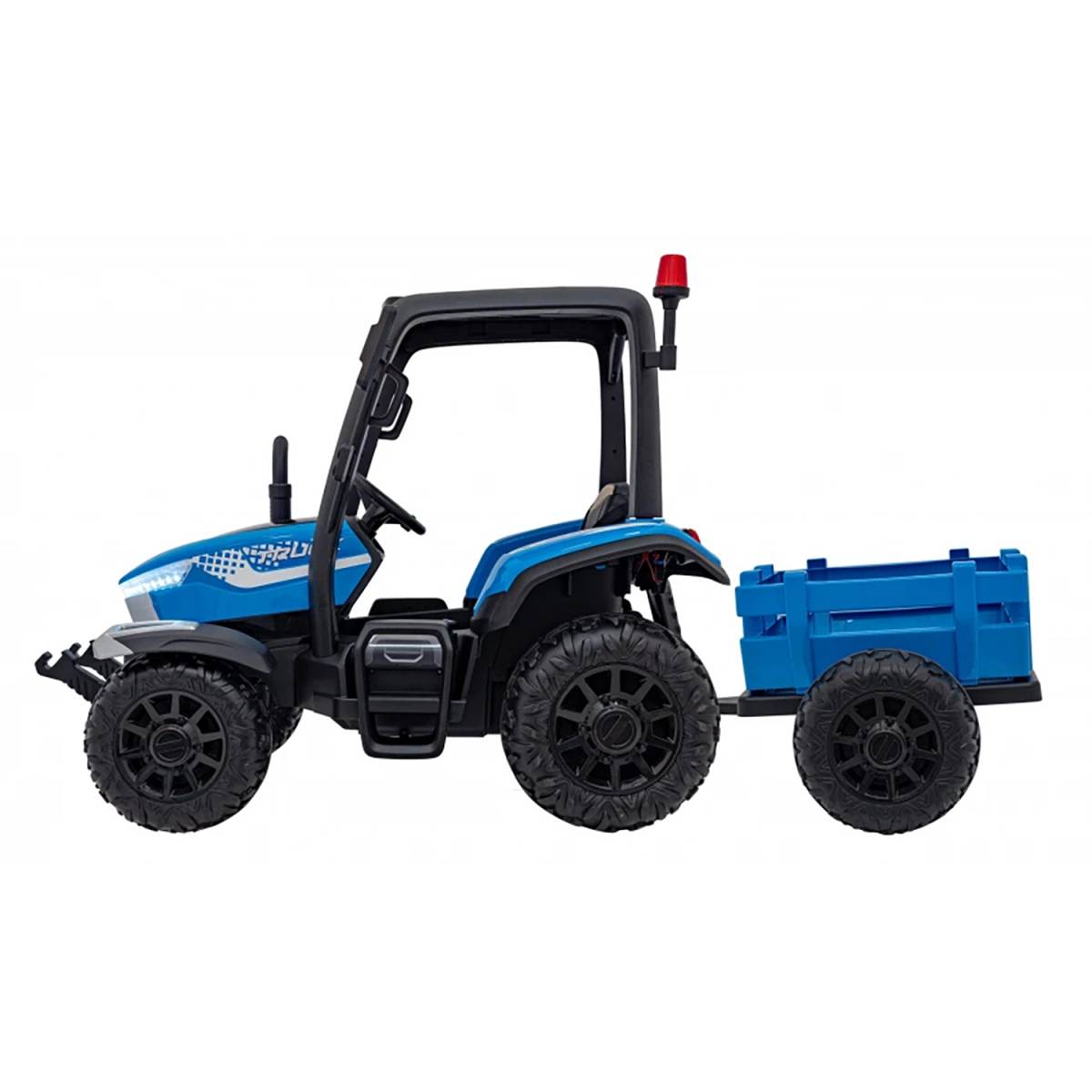 Детский электромобиль трактор с прицепом (синий, EVA, 4WD, пульт, 24V) - BLT-206C-4WD-24V-BLUE