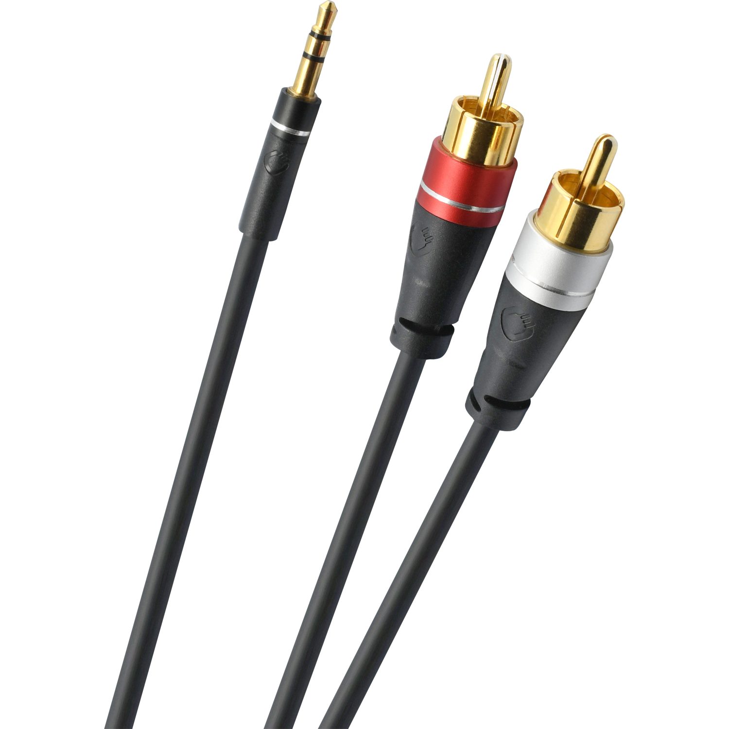 Oehlbach EXCELLENCE Select Audio Jack RCA Link Audio cable 3,5-Ci 1,0m bw кабель межблочный D1C33190